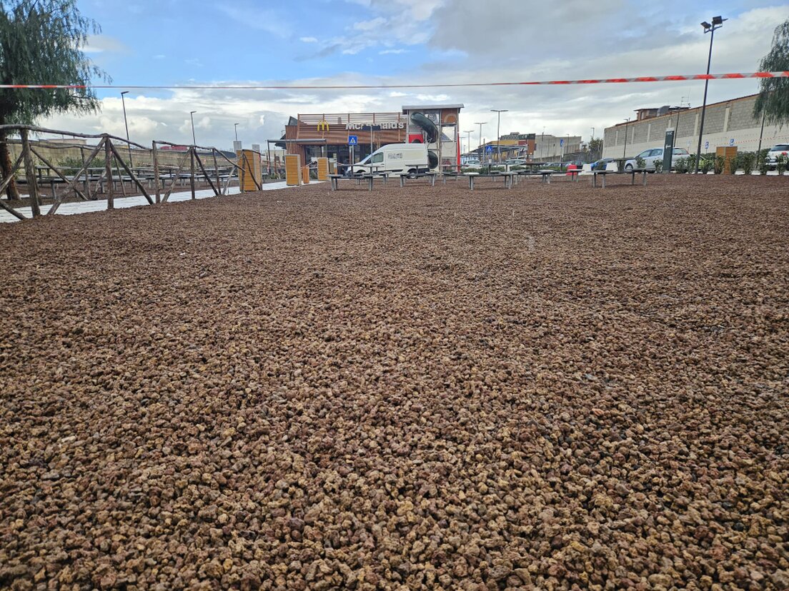 Strato drenante con granelloni